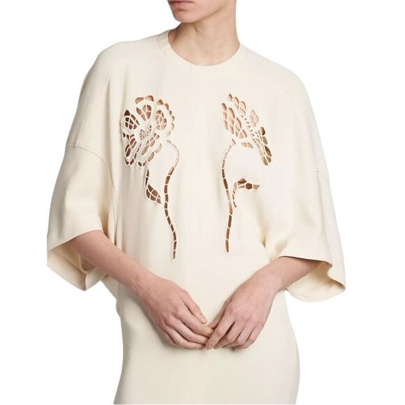 Stella McCartney Broderie Anglaise Cut Out Maxi Dress Size 8-10 (44) - Picture 6 of 14